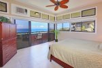 The master bedroom overlooks the dazzling ocean and Kapalua coastline